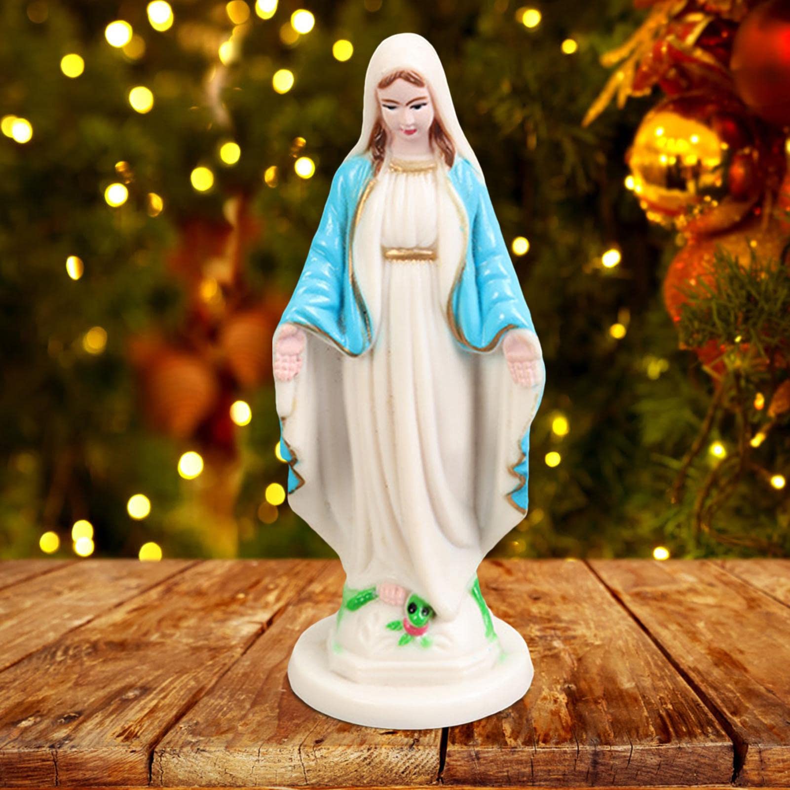 クリスマスにも　パリ購入　　イコン　マリア像　高さ14cm クリスマスにも パリ購入 イコン マリア像 高さ14cm クリスマス